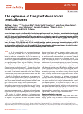 Cover page: The expansion of tree plantations across tropical biomes