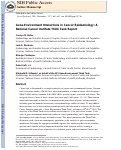 Cover page: Gene‐Environment Interactions in Cancer Epidemiology: A National Cancer Institute Think Tank Report