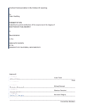 Cover page: Cortical Communication in the Context of Learning