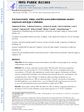 Cover page: Socioeconomic status and the association between arsenic exposure and type 2 diabetes