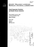 Cover page: Nearly degenerate neutrinos and broken flavour symmetry