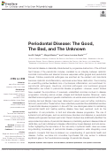 Cover page: Periodontal Disease: The Good, The Bad, and The Unknown