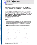 Cover page: Protocol-Driven Initiation and Weaning of High-Flow Nasal Cannula for Patients With Bronchiolitis: A Quality Improvement Initiative*