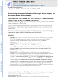 Cover page: Productivity outcomes following endoscopic sinus surgery for recurrent acute rhinosinusitis