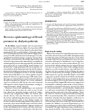 Cover page: Reverse epidemiology of blood pressure in dialysis patients [3] (multiple letters)