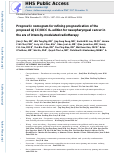 Cover page: Prognostic nomogram for refining the prognostication of the proposed 8th edition of the AJCC/UICC staging system for nasopharyngeal cancer in the era of intensity‐modulated radiotherapy