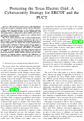 Cover page: Protecting the Texas Electric Grid: A Cybersecurity Strategy for ERCOT and the PUCT