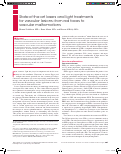 Cover page: State-of-the-art lasers and light treatments for vascular lesions: from red faces to vascular malformations.