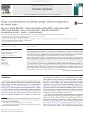 Cover page: Tobacco use disparities by racial/ethnic groups: California compared to the United States