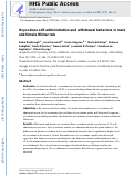 Cover page: Oxycodone self-administration and withdrawal behaviors in male and female Wistar rats