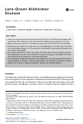 Cover page: Late-Onset Alzheimer Disease