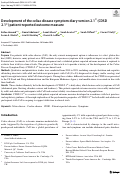 Cover page: Development of the celiac disease symptom diary version 2.1© (CDSD 2.1©) patient-reported outcome measure.