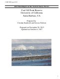 Cover page of 2015 Final Report on the Western Snowy Plovers