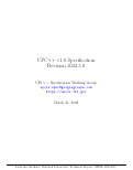 Cover page: UPC++ v1.0 Specification, Revision 2022.3.0