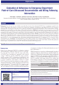 Cover page: Evaluation of Adherence to Emergency Department Point-of-Care Ultrasound Documentation and Billing Following Intervention