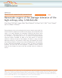 Cover page: Nanoscale origins of the damage tolerance of the high-entropy alloy CrMnFeCoNi