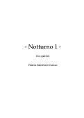 Cover page: Notturno 1