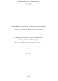 Cover page: Sample-Efficient Nonconvex Optimization Algorithms in Machine Learning and Reinforcement Learning