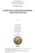 Cover page: Fish Bulletin 180. California Coastal Salmonid Population Monitoring: Strategy, Design, and Methods