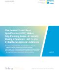 Cover page: Background Paper: The General Transit Feed Specification (GTFS) Makes Trip-Planning Easier — Especially During a Pandemic — Yet its Use by California Agencies is Uneven