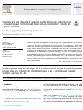 Cover page: Experimental and theoretical research on the electrical conductivity of a liquid desiccant for the liquid desiccant air-conditioning system: LiCl aqueous solution