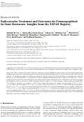 Cover page: Endovascular Treatment and Outcomes for Femoropopliteal In-Stent Restenosis: Insights from the XLPAD Registry