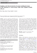 Cover page: Isolation and characterization of potent antifungal strains of the Streptomyces violaceusniger clade active against Candida albicans