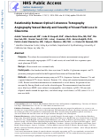 Cover page: Relationship between Optical Coherence Tomography Angiography Vessel Density and Severity of Visual Field Loss in Glaucoma