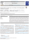 Cover page: Integrated effects of polymer type, size and shape on the sinking dynamics of biofouled microplastics