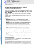 Cover page: Personality change in a trial of psilocybin therapy v. escitalopram treatment for depression.