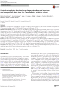 Cover page: Central osteophytes develop in cartilage with abnormal structure and composition: data from the Osteoarthritis Initiative cohort