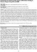 Cover page: Estimating the Total Economic Impact of Black Bear Peeling in Western Oregon Using GIS and REMI