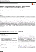 Cover page: Potential for Methanosarcina to Contribute to Uranium Reduction during Acetate-Promoted Groundwater Bioremediation