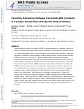 Cover page: Examining Motivational Pathways From Adult Attention-Deficit/Hyperactivity Disorder Symptoms to Cannabis Use: Results From a Prospective Study of Veterans