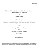 Cover page: Estimates of achievable potential for electricity efficiency 
improvements in U.S. residences