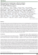 Cover page: Whole-genome sequencing in diverse subjects identifies genetic correlates of leukocyte traits: The NHLBI TOPMed program