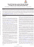 Cover page: Runoff Projection under Climate Change Conditions with Data-Mining Methods