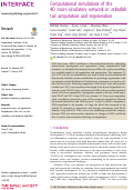 Cover page: Computational simulations of the 4D micro-circulatory network in zebrafish tail amputation and regeneration