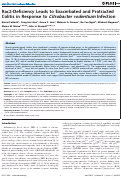 Cover page: Rac2-Deficiency Leads to Exacerbated and Protracted Colitis in Response to Citrobacter rodentium Infection