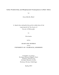 Cover page: Labor Productivity and Employment Consequences in East Africa