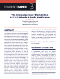 Cover page: The Criminalization of Black Girls in K-12 U.S Schools: A Public Health Issue