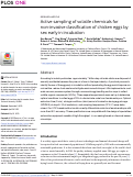 Cover page: Active sampling of volatile chemicals for non-invasive classification of chicken eggs by sex early in incubation