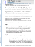 Cover page: The Behavioral Health Needs of First-Time Offending Justice-Involved Youth: Substance Use, Sexual Risk, and Mental Health