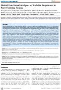 Cover page: Global Functional Analyses of Cellular Responses to Pore-Forming Toxins