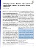 Cover page: Differential regulation of striatal motor behavior and related cellular responses by dopamine D2L and D2S isoforms