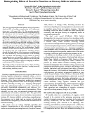 Cover page: Distinguishing Effects of Executive Functions on Literacy Skills in Adolescents