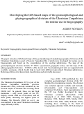 Cover page: Developing the GIS-based maps of the geomorphological and phytogeographical division of the Ukrainian Carpathians for routine use in biogeography