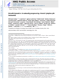 Cover page: Growth dynamics in naturally progressing chronic lymphocytic leukaemia