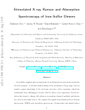 Cover page: Stimulated X‑ray Raman and Absorption Spectroscopy of Iron–Sulfur Dimers