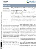 Cover page: Jahn-Teller distortion and dissociation of CCl 4 + by transient X-ray spectroscopy simultaneously at the carbon K- and chlorine L-edge